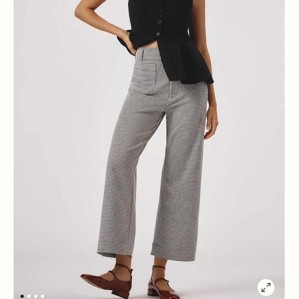 NWOT Maeve The Colette Houndstooth Trousers